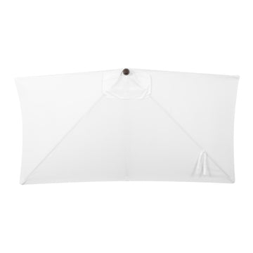 Sidney 9 ft. Classic MidCentury Rectangular Half Market Patio Umbrella